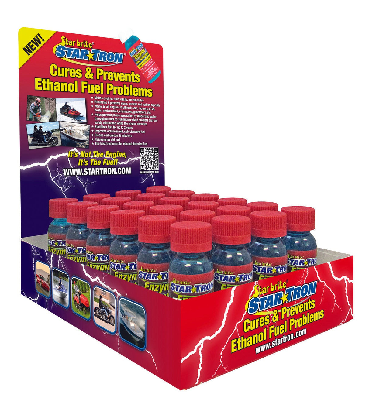 STAR BRITE Enzyme Fuel Treatment 1oz 24/Pk W/Counter Display 14324