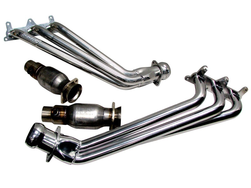 BBK 10-11 Camaro V6 Long Tube Exhaust Headers With Converters - 1-5/8 Chrome 4041