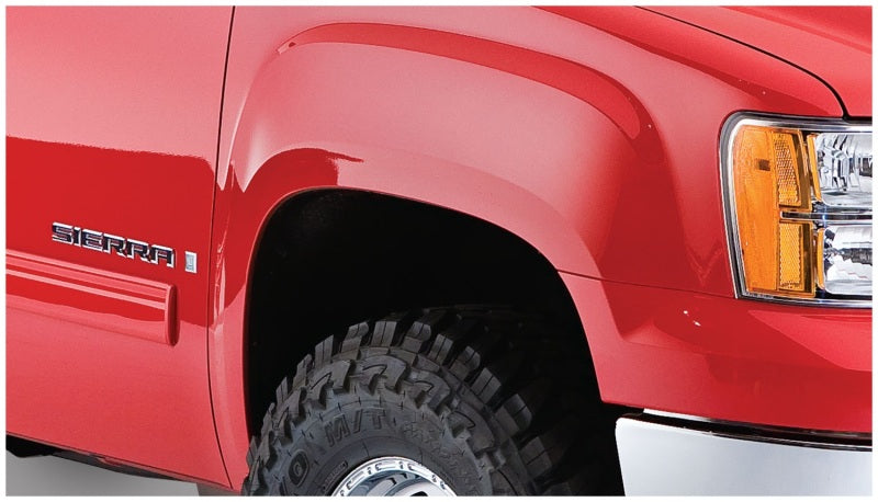Bushwacker 07-14 GMC Sierra 2500 HD Fleetside Cutout Style Flares 4pc 78.7/97.6in Bed - Black 40947-02