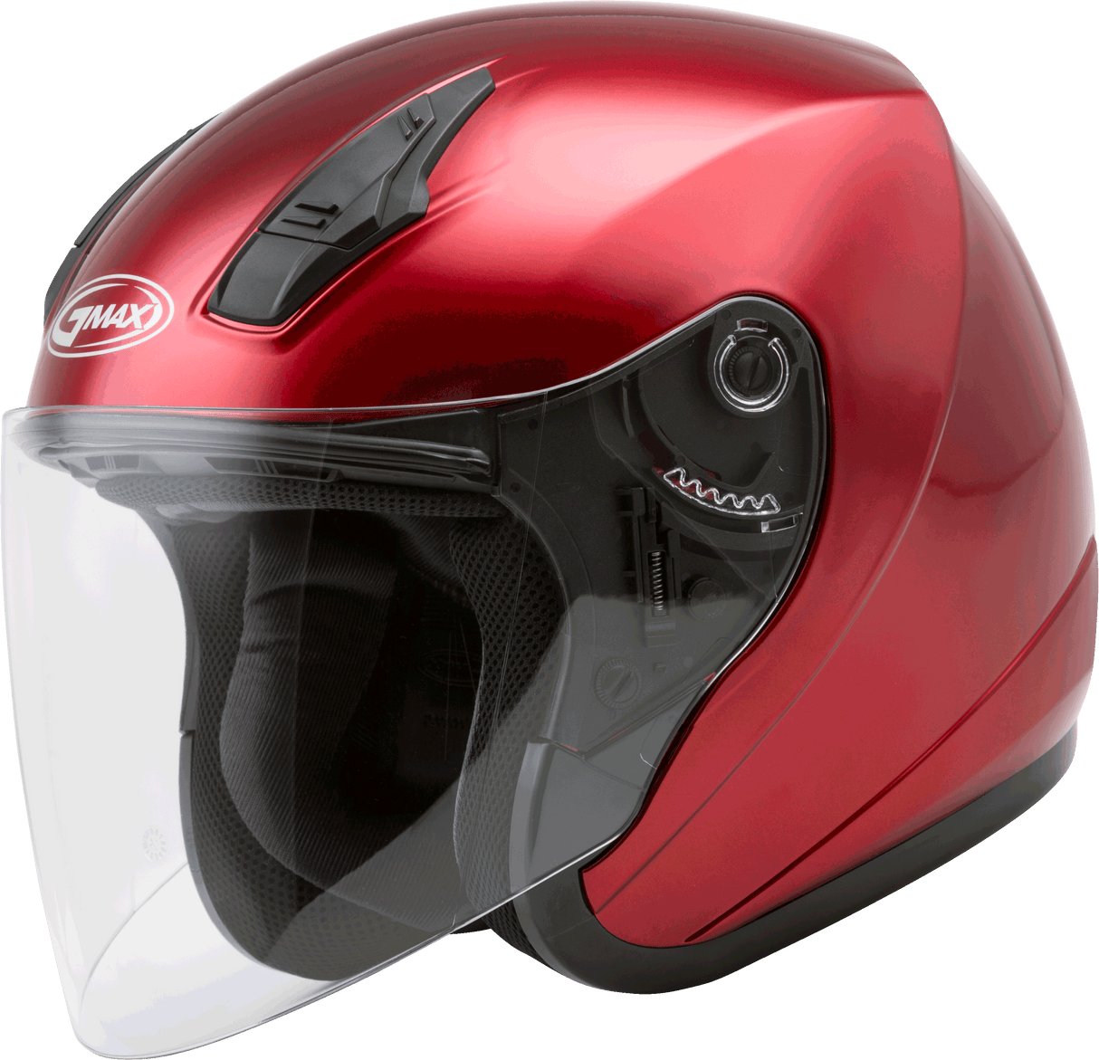 GMAX Of-17 Open-Face Helmet Candy Red Lg G317096N