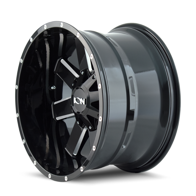 ION Type 141 17x9 / 6x135 BP / 18mm Offset / 106mm Hub Gloss Black Milled Wheel 141-7937M18