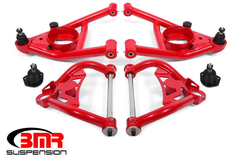 BMR 64-72 A-Body Upper And Lower A-Arm Kit - Red AA033R