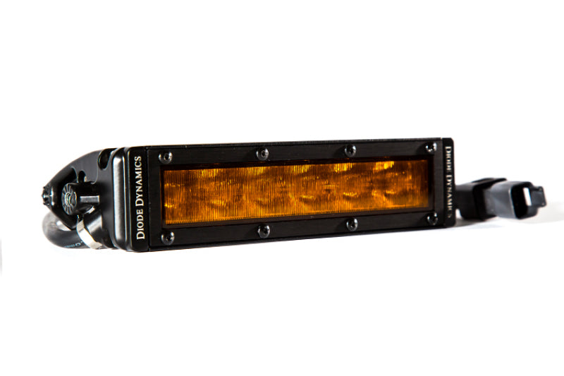 Diode Dynamics 6 In LED Light Bar Single Row Straight SS6 - Amber Wide Light Bar (Single) DD5044S