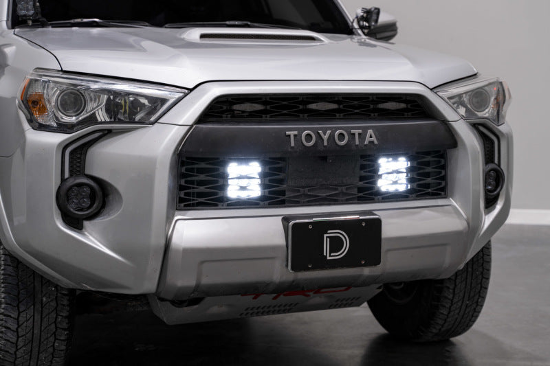 Diode Dynamics 14-23 Toyota 4Runner SS5 Stealth Grille LED 4-Pod Kit - Pro White Combo DD7544