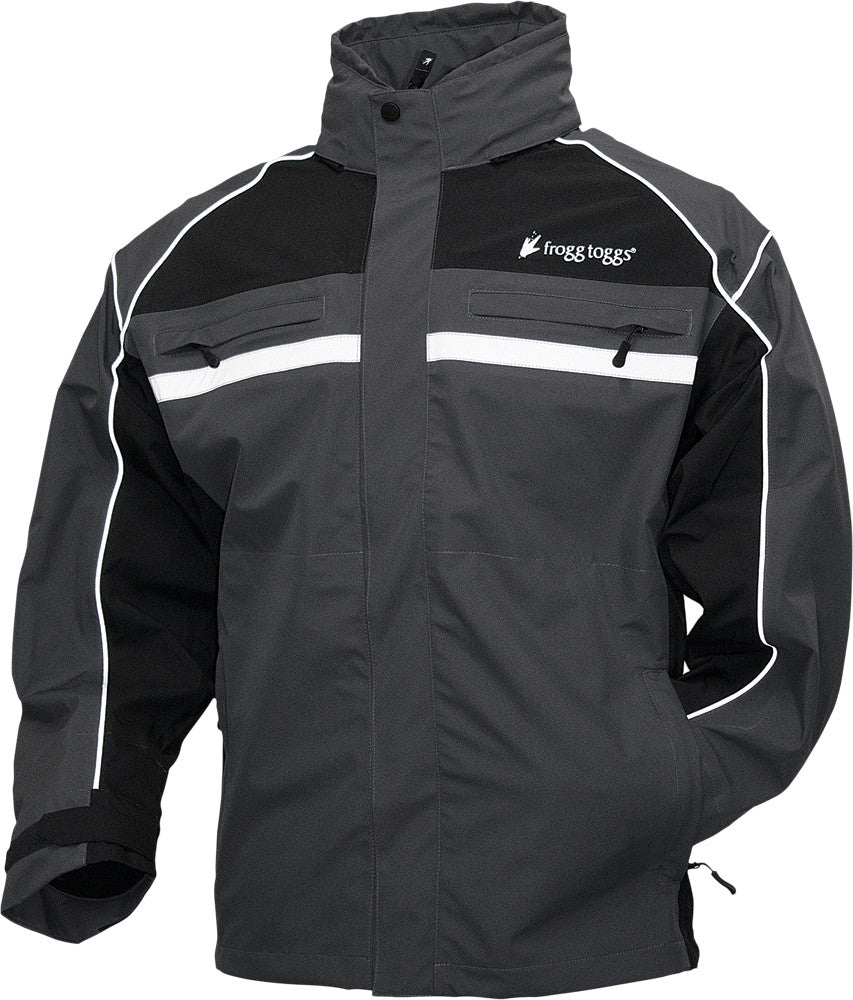 FROGG TOGGS Pilot Illuminator Jacket Black/Charcoal Grey L PFC63135-177LG