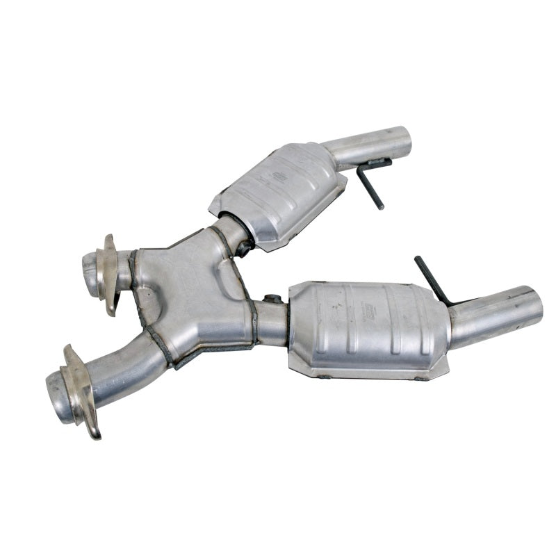 BBK 96-98 Mustang 4.6 GT High Flow X Pipe With Catalytic Converters - 2-1/2 1666
