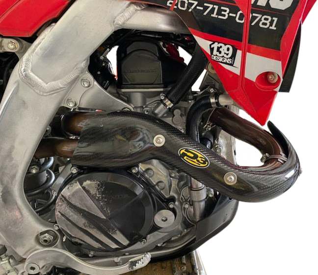 P3Heat Shield Carbon Stk Pipe Hon205076