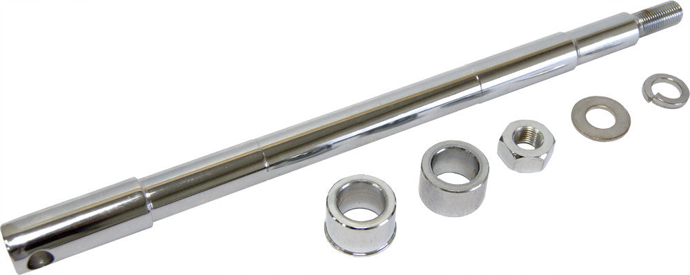 HARDDRIVE Chrome Front Axle W/Hrdware Xl Fx & Fxr W/Dual Disc 68-134A