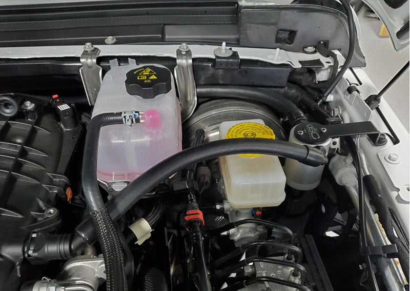 J&L 18-24 Jeep Wrangler JL 3.6L Driver Side Oil Separator 3.0 - Clear Anodized 3069D-C