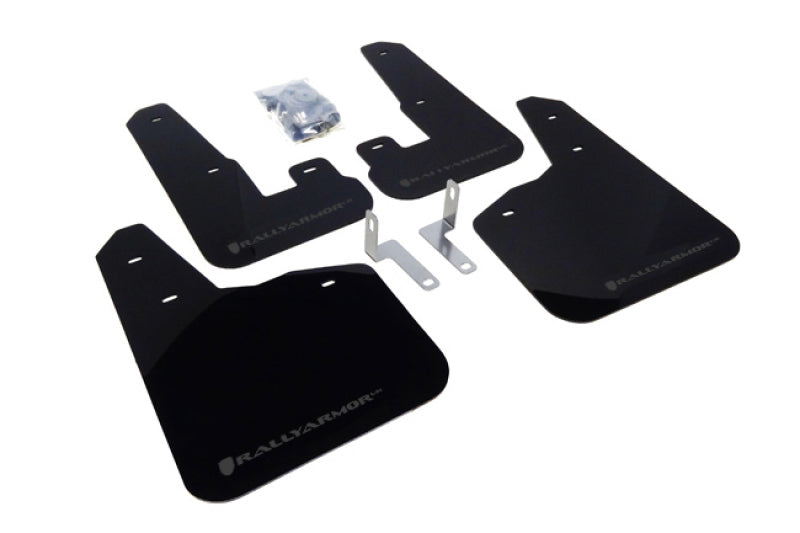 Rally Armor 10-14 Subaru Legacy Black UR Mud Flap w/ Grey Logo MF14-UR-BLK/GRY