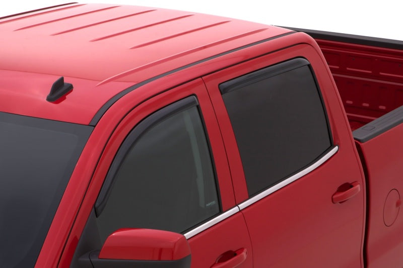 AVS 15-18 Chevy Silverado 2500 Crew Cab Ventvisor Front & Rear Window Deflectors 4pc - Smoke 194536