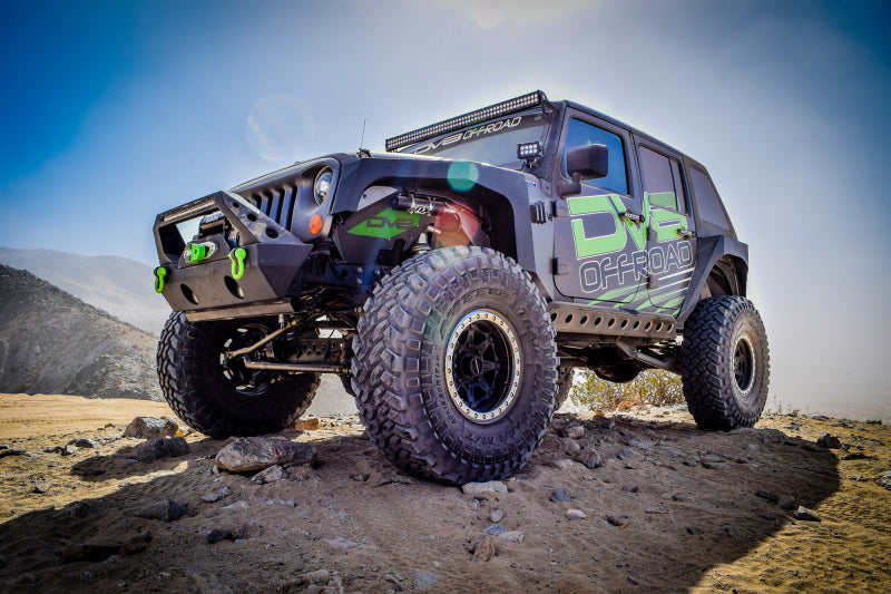 DV8 Offroad 07-18 Jeep Wrangler JK Front Aluminum Inner Fender - Black INFEND-01FB