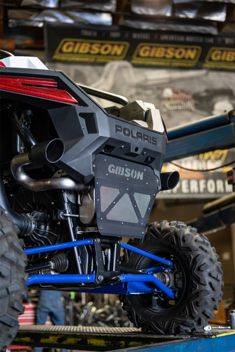 Gibson 20-23 Polaris RZP Pro XP 1000/Turbo R 2.25in Dual Exhaust - Black Ceramic 98047