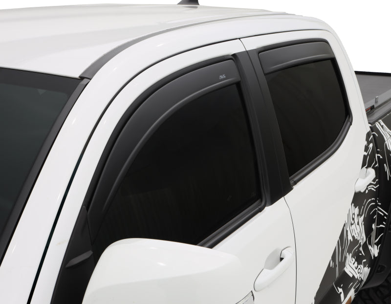 AVS 16-18 Toyota Tacoma Double Cab Ventvisor In-Channel Window Deflectors 4pc - Matte Black 1774036