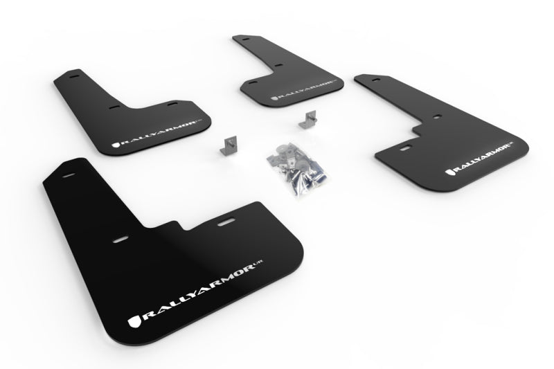 Rally Armor 20+ Subaru Legacy UR Black Mud Flap w/ White Logo MF64-UR-BLK/WH