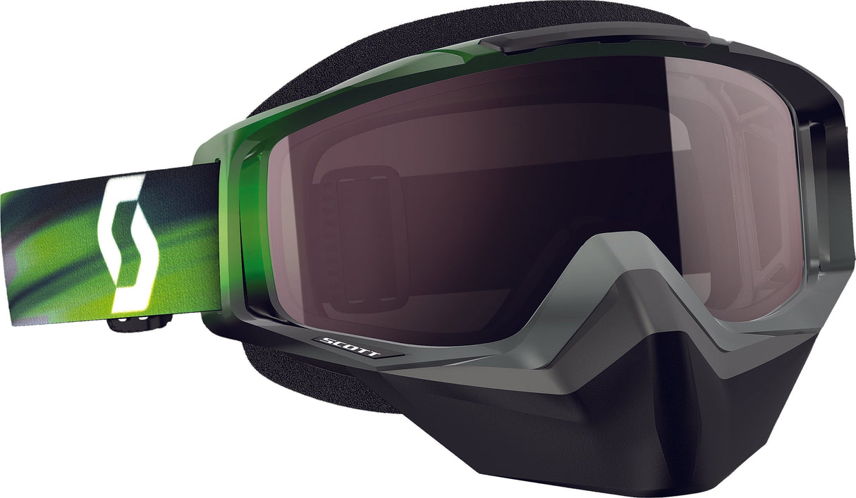 SCOTT Tyrant Snocross Goggle Grey/Gr W/Silver Chrome Lens 240527-4966015