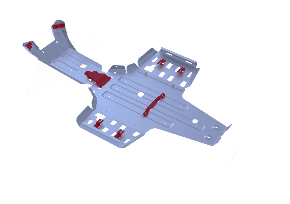 RIVAL POWERSPORTS USA Central Skid Plate Alloy 2444.7132.1