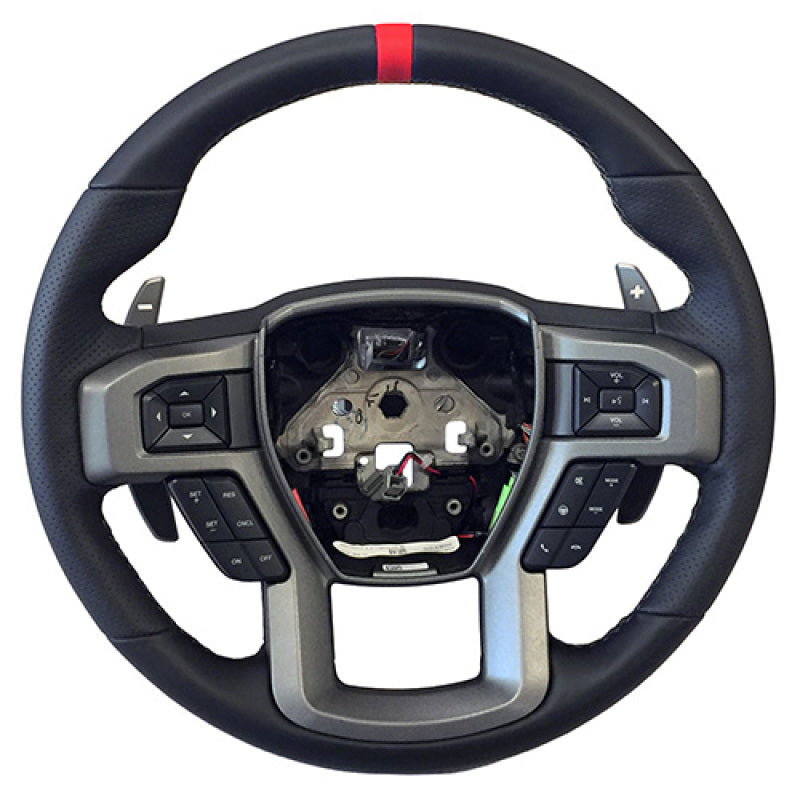 Ford Racing 2015-2017 F-150 Raptor Performance Steering Wheel Kit - Red Sightline M-3600-F15RRD