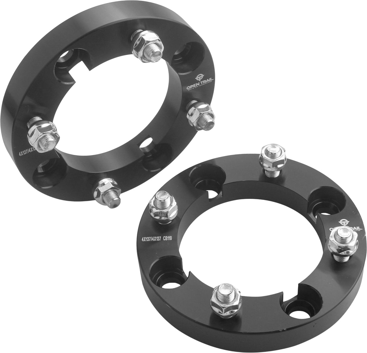 OPEN TRAILWheel Spacer 1" 4/137 Stud: 12mm X 1.25mmAC-06652-1BK