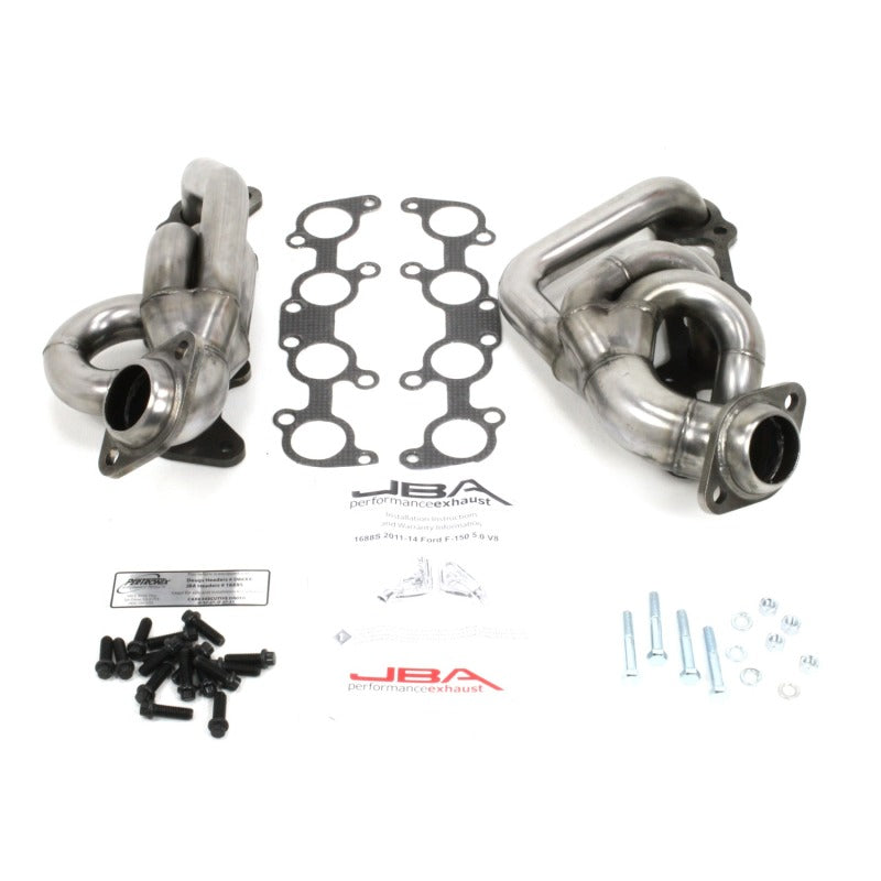 JBA 11-14 Ford F-150 5.0L Coyote 1-5/8in Primary Raw 409SS Cat4Ward Header 1688S