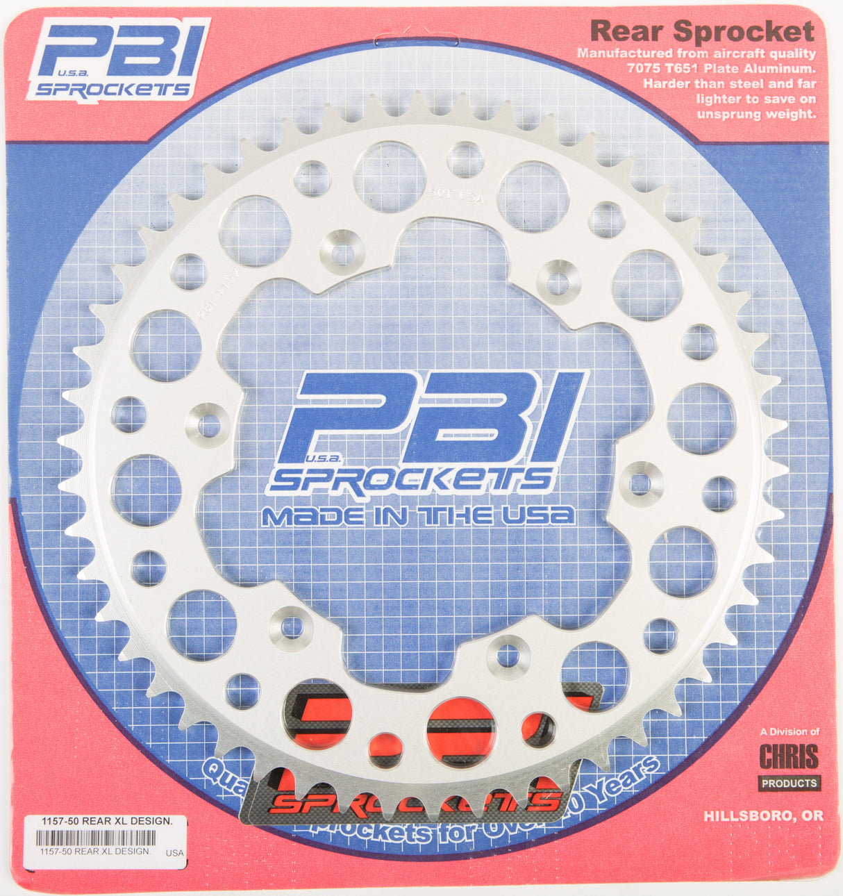 PBIRear Sprocket Aluminum 50t-520 Husq/Suz1157-50-3