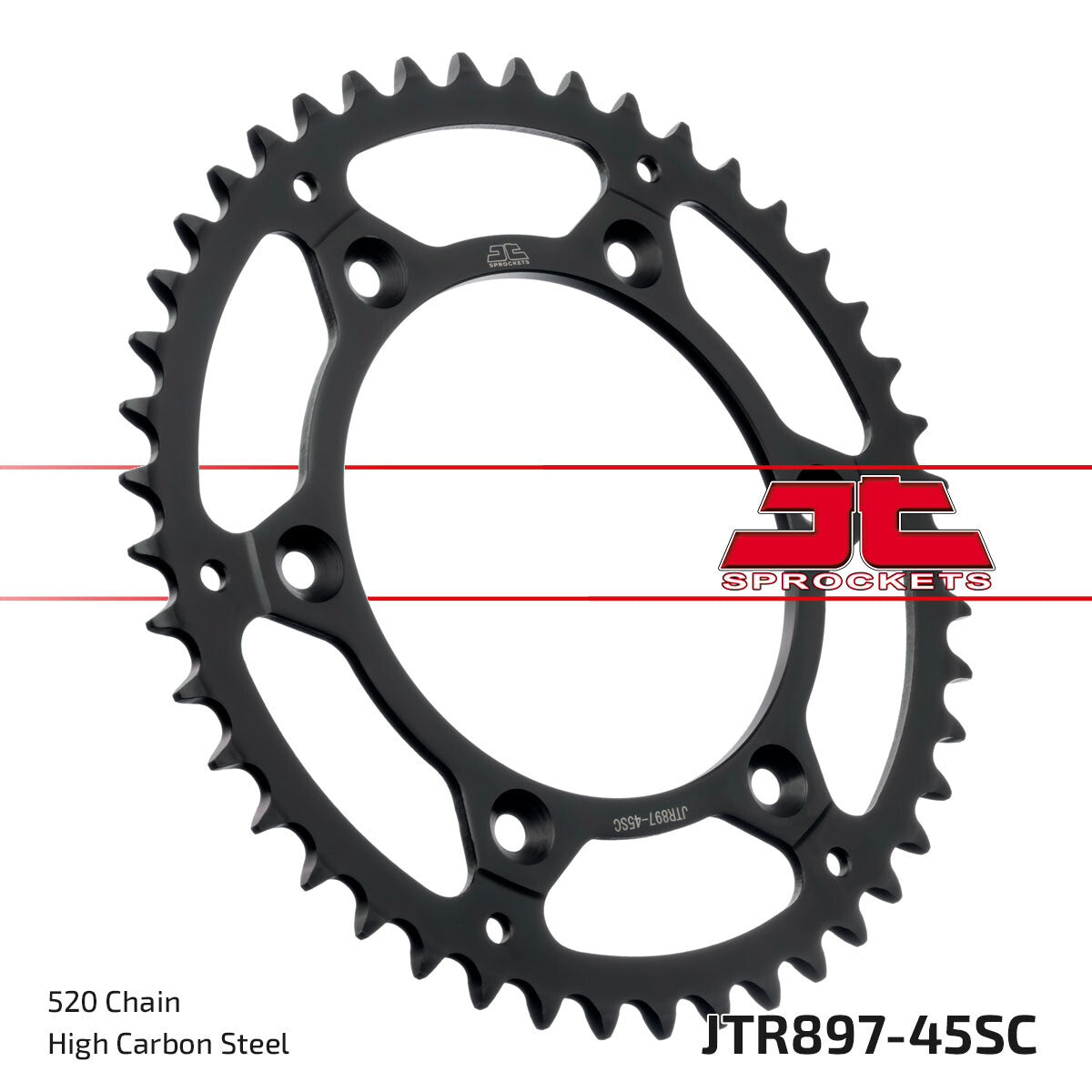 JTRear Sprocket Steel 45t-520 Hus/Husq/KtmJTR897.45SC
