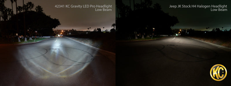 KC HiLiTES 07-18 Jeep JK 7in. Gravity LED Pro DOT Approved Replacement Headlight (Single) 4234