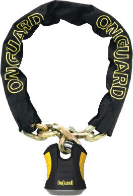 ONGUARDBeast 8018 Chain With Keyed Padlock Black/Yellow 6 Ft45008018
