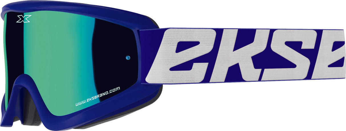 EKS BRAND Flat-Out Goggle Blue W/Blue Mirror 067-10430