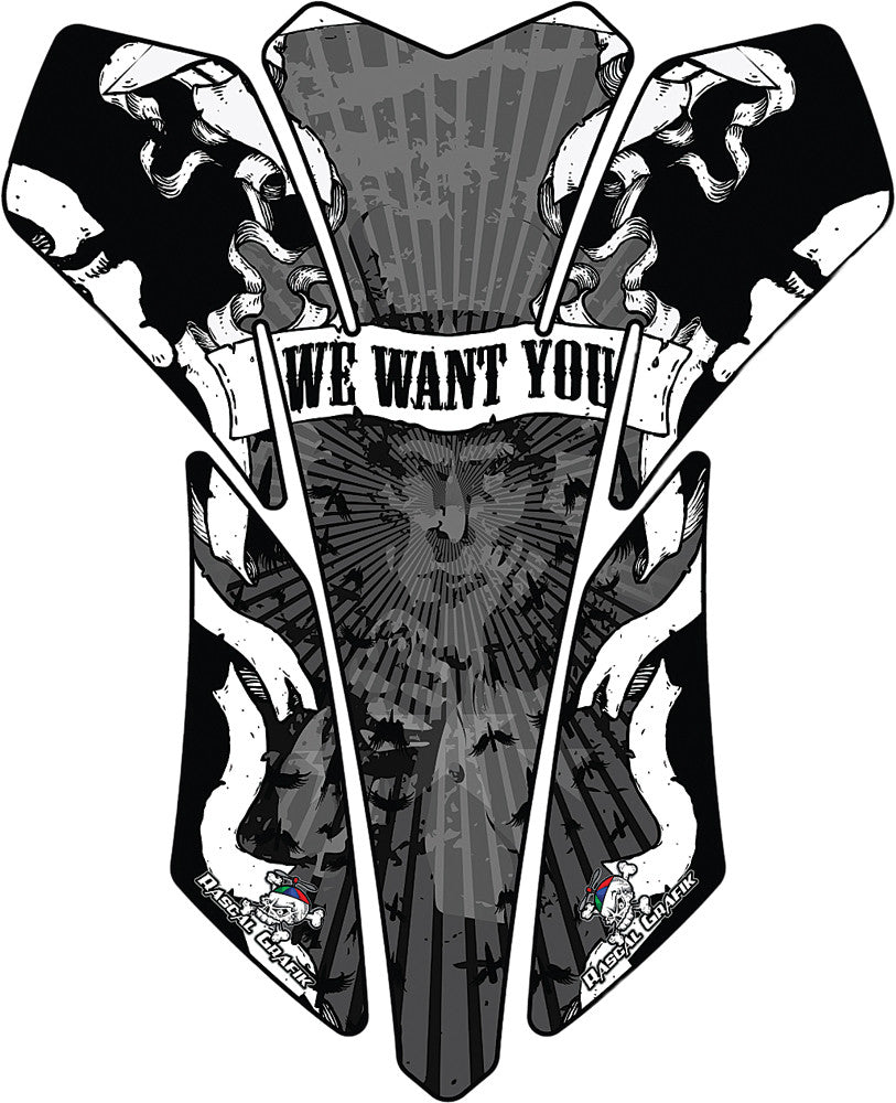 RASCAL GRAFIK Tank Pad (I Want You Grey) RA39385