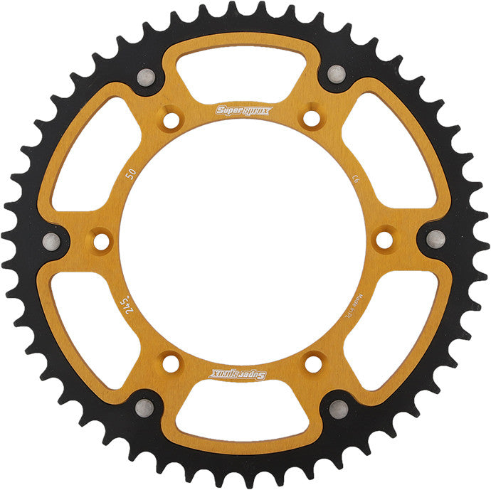 SUPERSPROX Rear Stealth Sprocket Alu/Stl 50t-520 Gld Yam RST-245-50-GLD