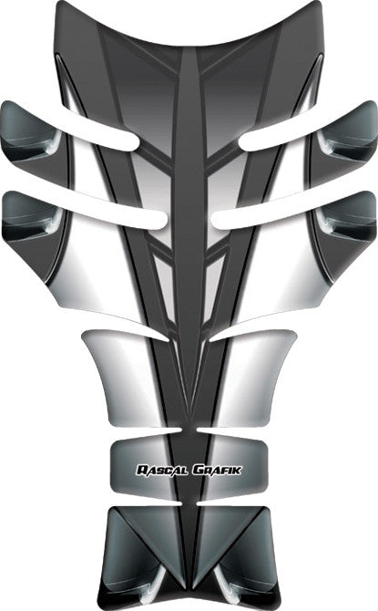 RASCAL GRAFIK Tank Pad Yam R6s '03-09 Blk/Grey RA36030