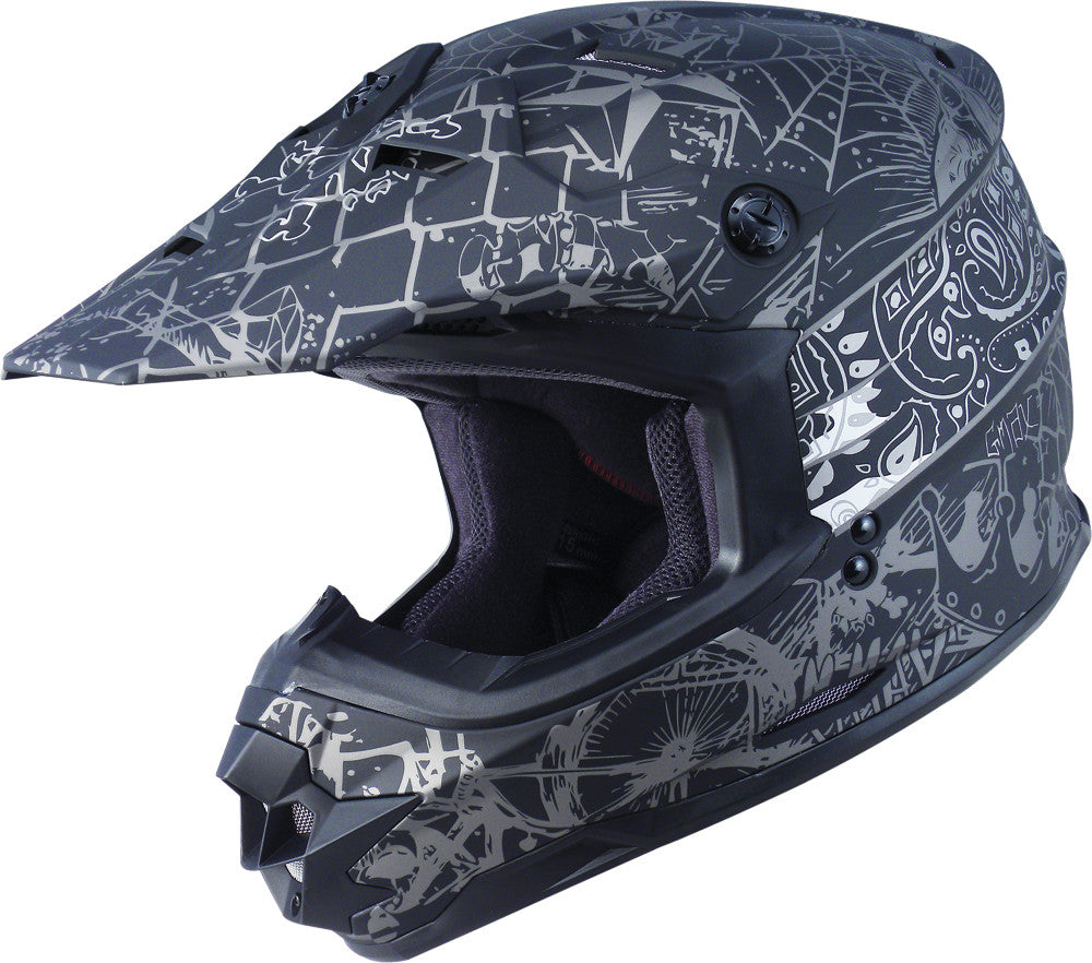 GMAX Gm76x Street Life Matte Black/Silver X G3763457 TC-17