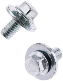 BOLT 8mm Hex Head Flange Bolt 6x1.0x12mm W/16mm Washer 10/Pk 024-11612