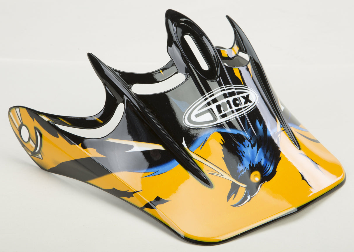 GMAX Visor Lg-3x Skull Yellow G999981