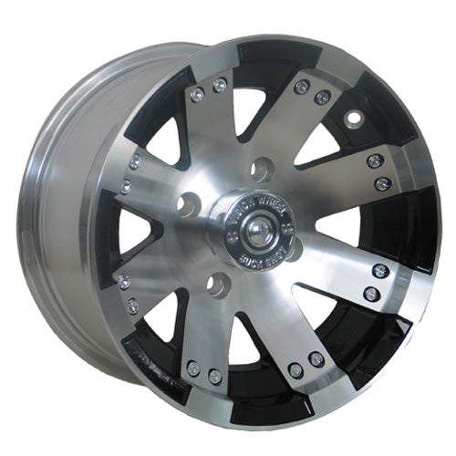 Vision Wheels Vision Aluminum Wheel 158 Buckshot Black 12x8 VW15814