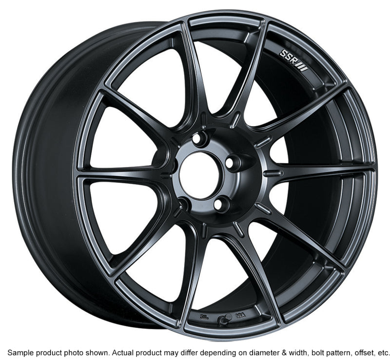 SSR GTX01 18x10.5 5x114.3 22mm Offset Flat Black Wheel G35 / 350z / 370z XA18105+2205GMB
