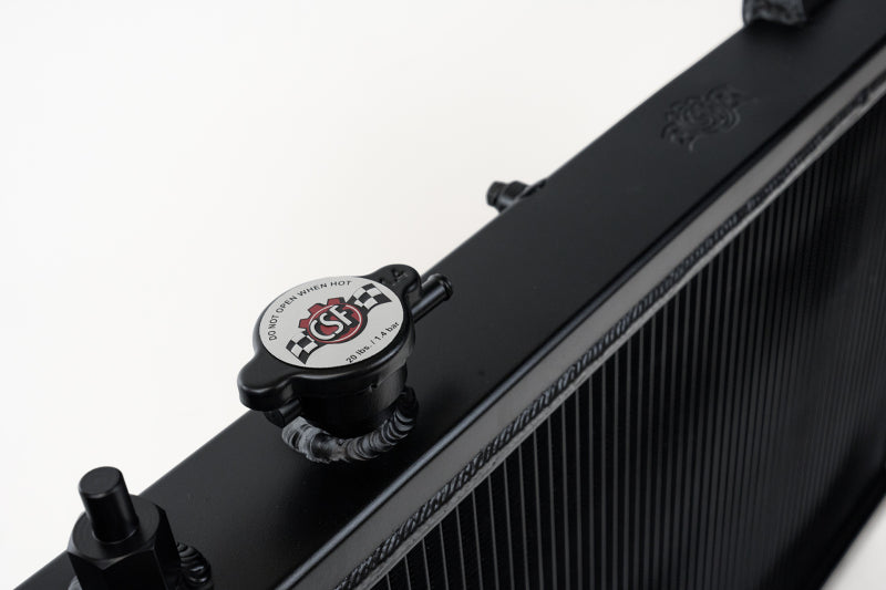 CSF 92-00 Honda Civic w/K-Swap V3 Radiator - Black Finish 2850KB