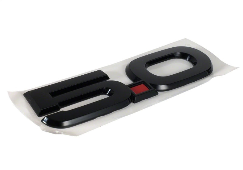 Ford Racing 15-17 Ford Mustang 5.0L Fender Emblem Black M-1447-M50AB