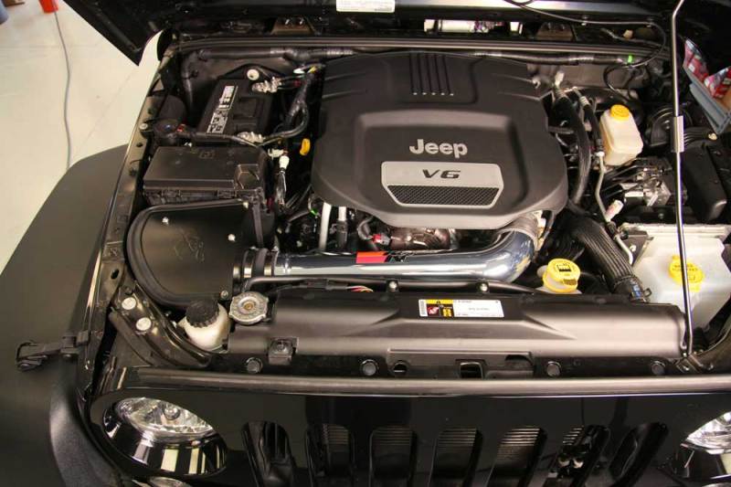 K&N 12-18 Jeep Wrangler V6-3.6L High Flow Performance Intake Kit (12-15 CARB Approved) 77-1566KP