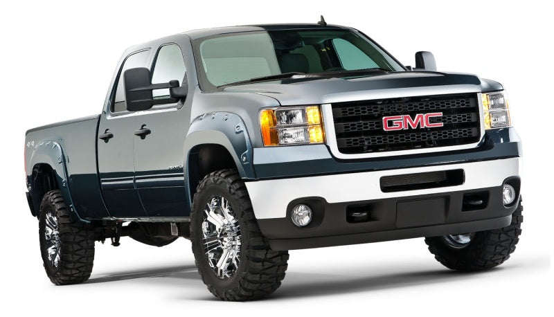 Bushwacker 11-14 GMC Sierra 3500 Fleetside Boss Pocket Style Flares 4pc Excludes Dually - Black 40953-02