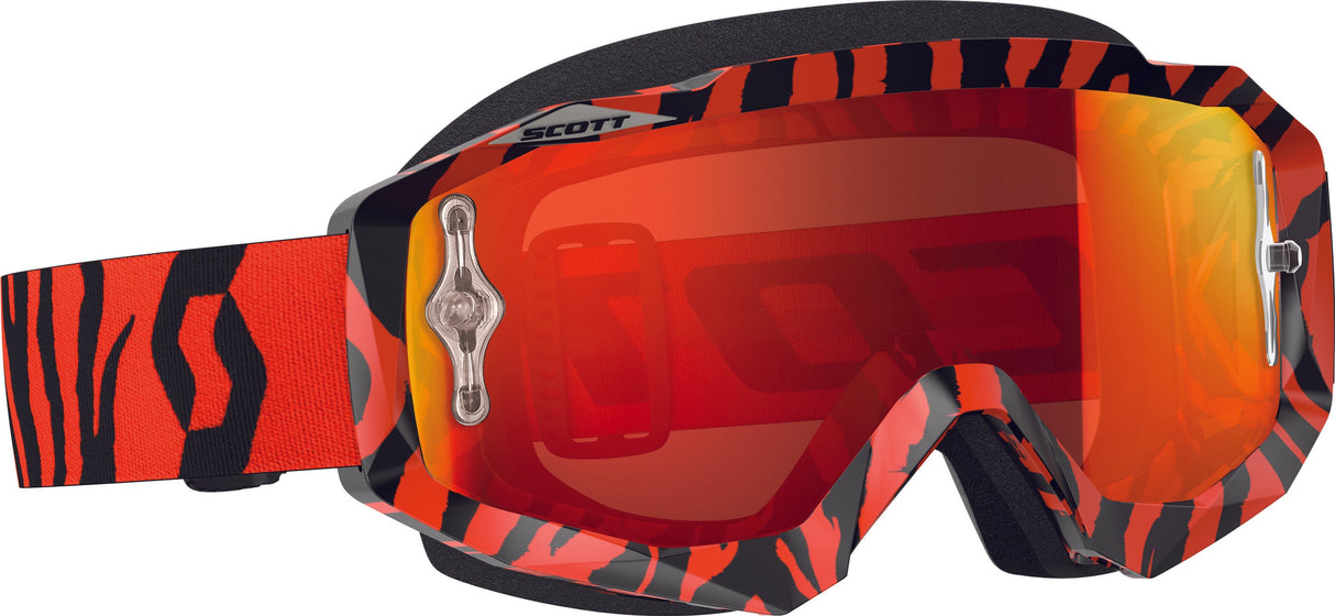 SCOTT Hustle Mx Goggle Blk/Flo Org W/Orange Chrome Lens 246430-5402280