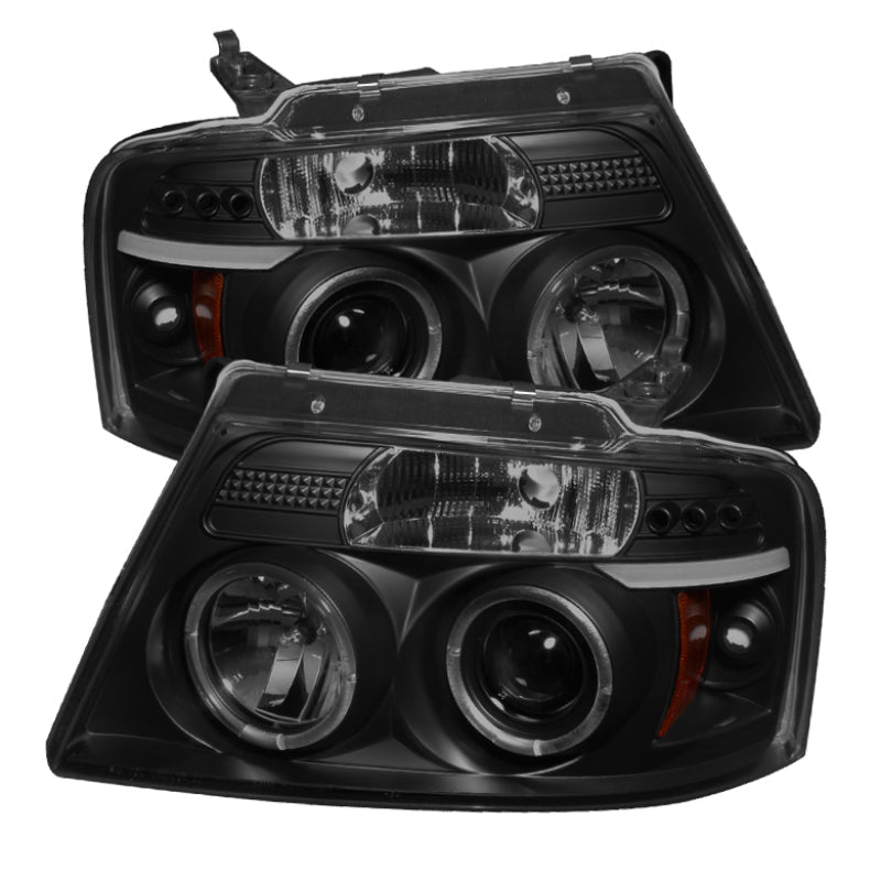 Spyder Ford F150 04-08 Projector Headlights Version 2 LED Halo LED Blk Smke PRO-YD-FF15004-HL-G2-BSM 5078421