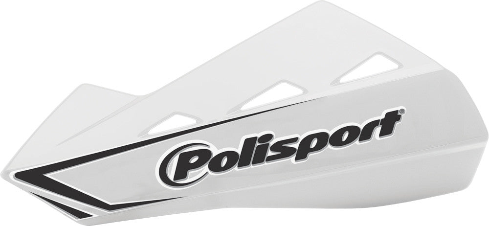 POLISPORT Qwest Handguards W/Plastic Mounting Kit White 8304200030