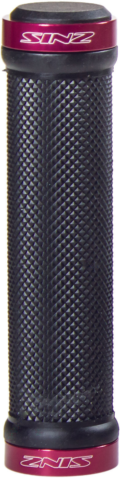 SINZ Lock-On Grips Black/Red 130mm 214007