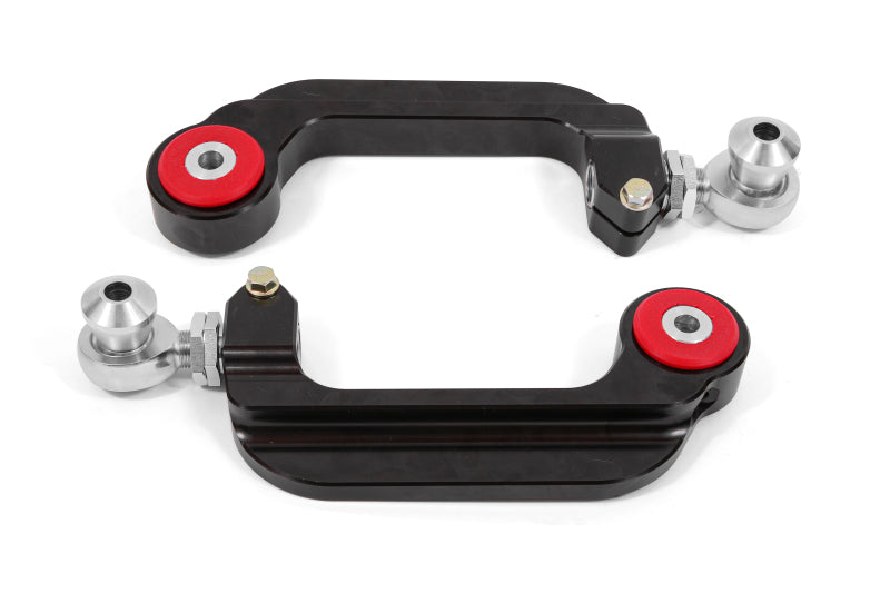 BMR 15-18 S550 Mustang Billet Aluminum Camber Links Adjustable (Poly/Rod ends) - Black Anodized UCA762