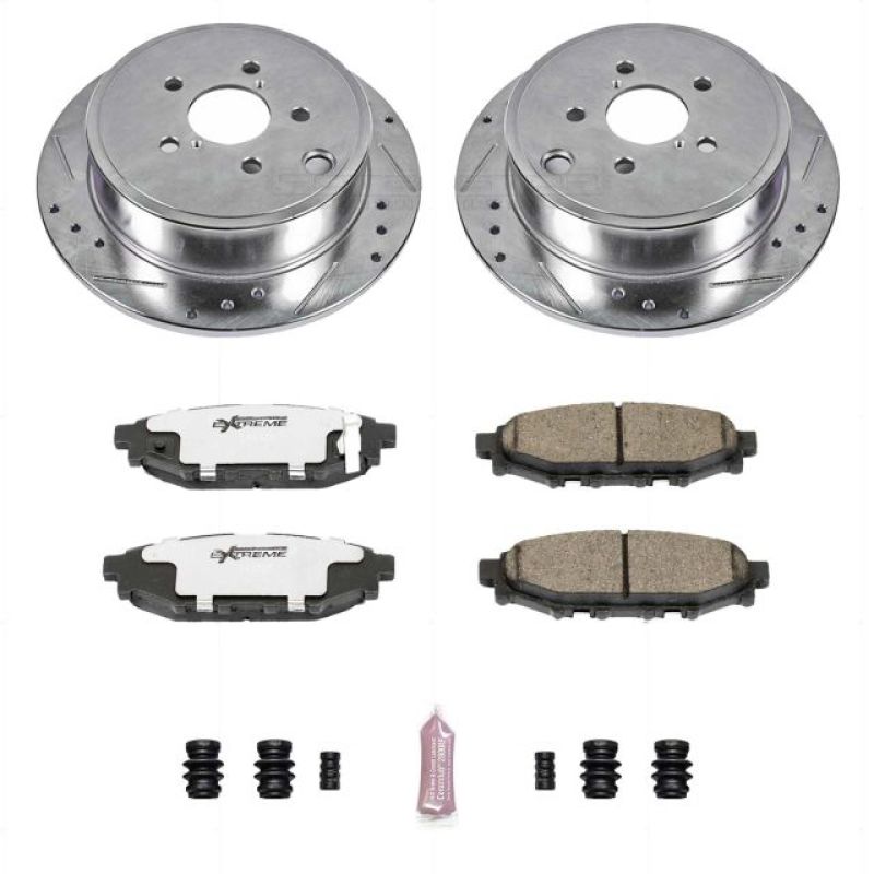 Power Stop 13-16 Subaru BRZ Rear Z26 Street Warrior Brake Kit K4631-26