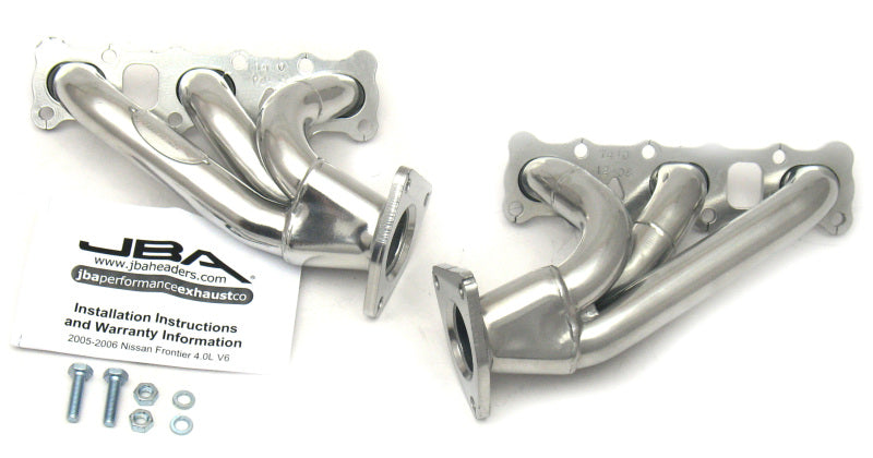 JBA 04-15 Nissan 4.0L V6 1-5/8in Primary Silver Ctd Cat4Ward Header 1410SJS