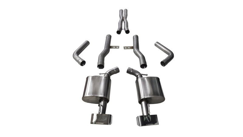 Corsa 15-16 Dodge Challenger SRT / Scat Pack / R/T 6.4L Polished Xtreme Cat-Back Exhaust 14994