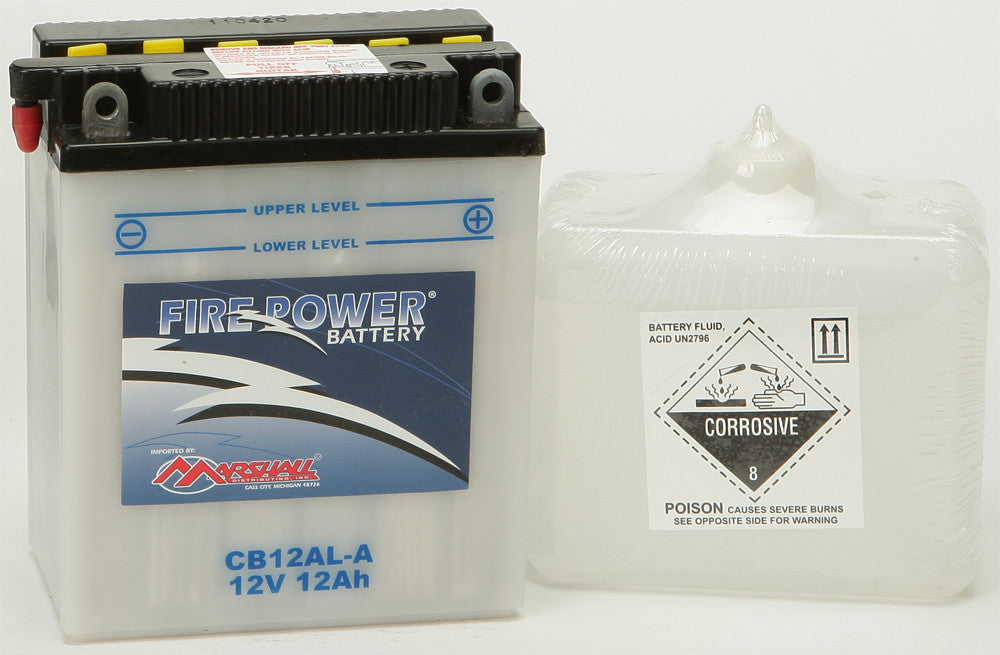 MARSHALLSBattery W/Acid Cb12al-A Fire PowerCB12AL-A FP